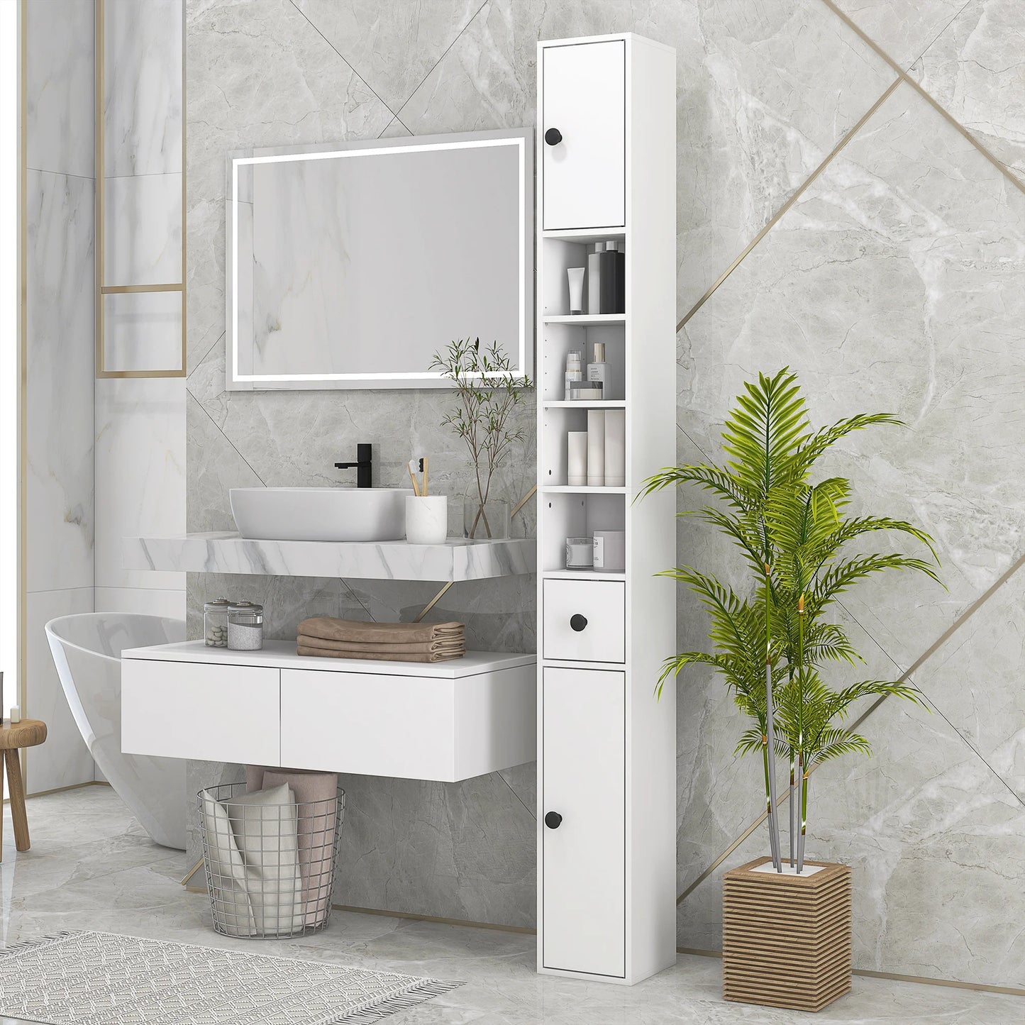 Tall Narrow Storage Cabinet