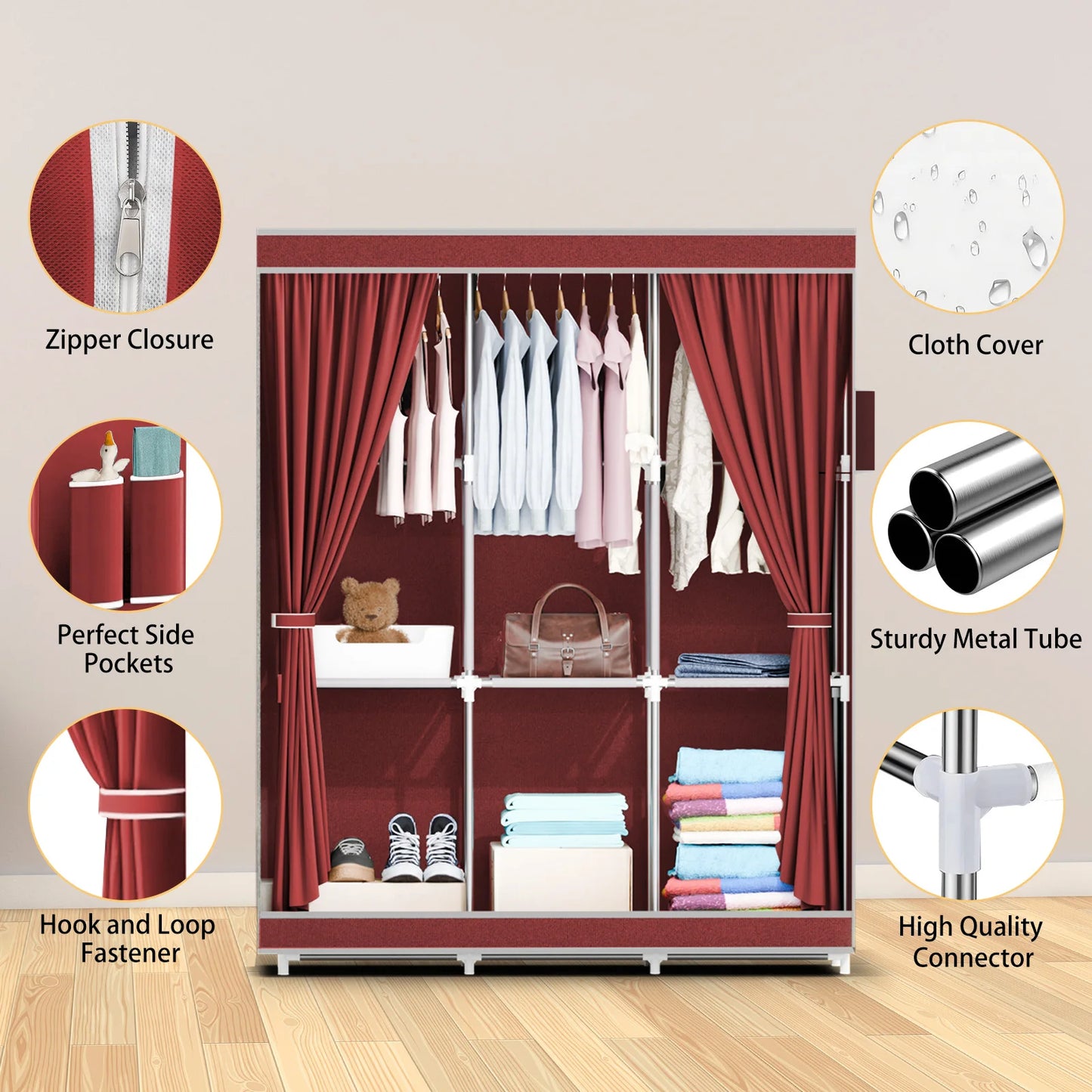 Portable Closet Wardrobe Organizer
