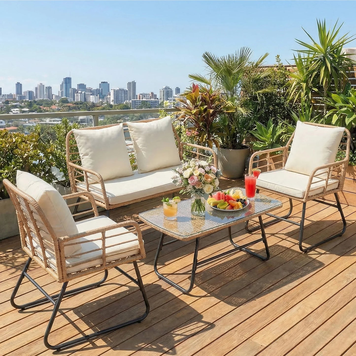 4 Piece Patio Furniture