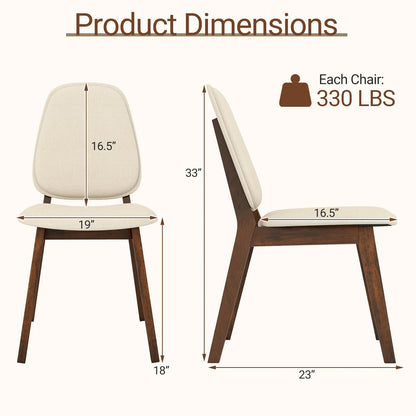 Set of 2 Modern Dining Chairs