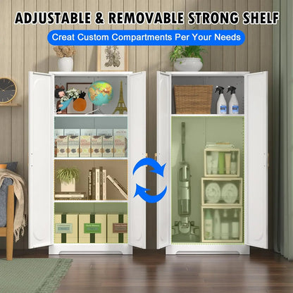 60" Metal Pantry Cabinet
