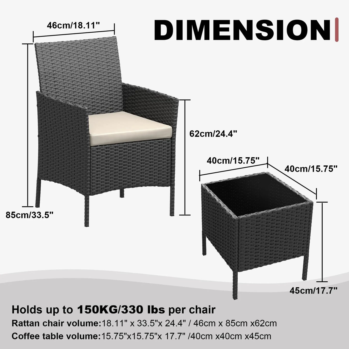 All Weather Rattan Conversation Set
