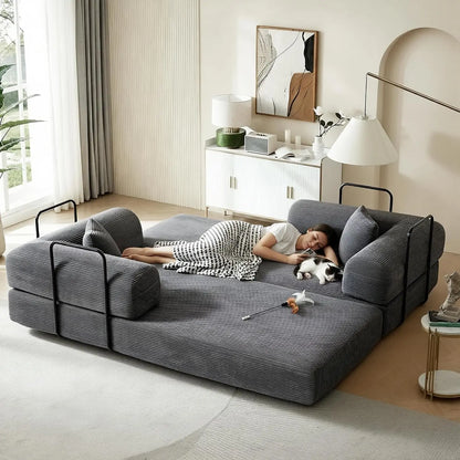 80 Inch Multi-Functional Convertible Sofa