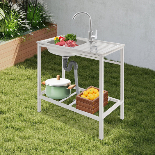 Free Standing Sink with Operation Countertop