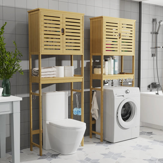 Tall Bamboo Cabinet Organizer