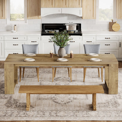 Modern  86.61-Inch Dining Table