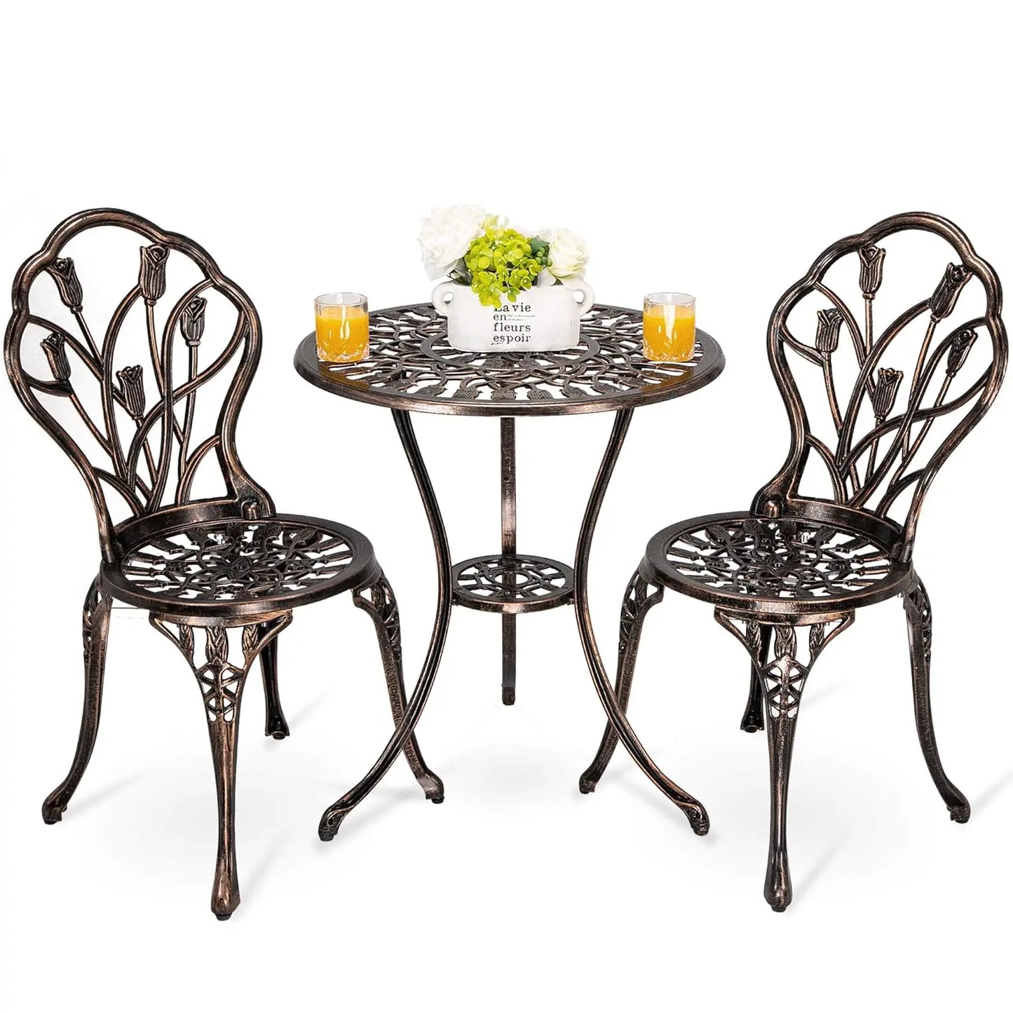 3pc Cast Iron Bistro Set