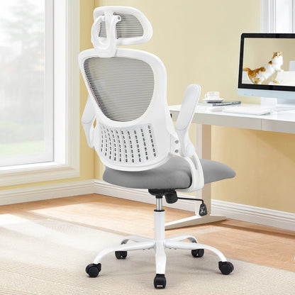 Office Chair with Flip-up Arms and Lumbar