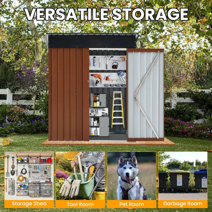 5x3 Lockable  Storage Shed