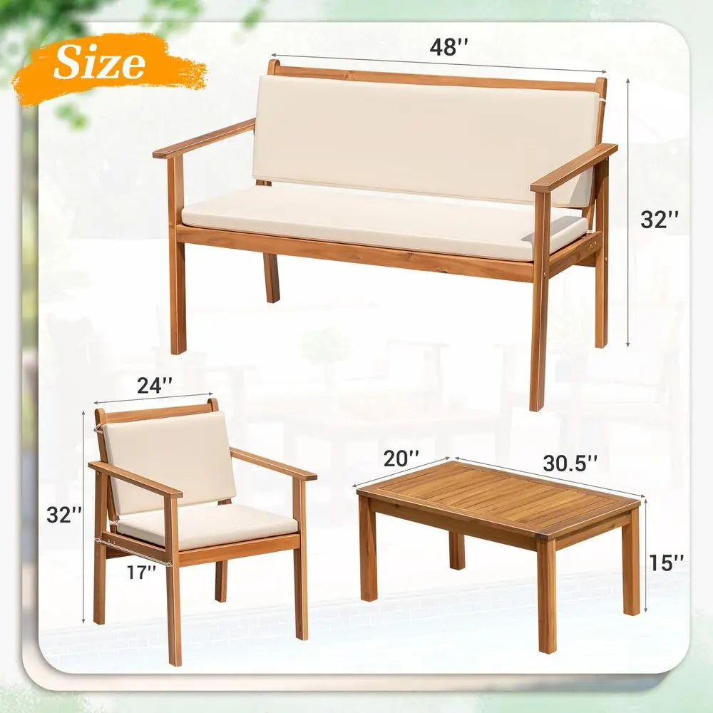 4 Piece Bistro Set