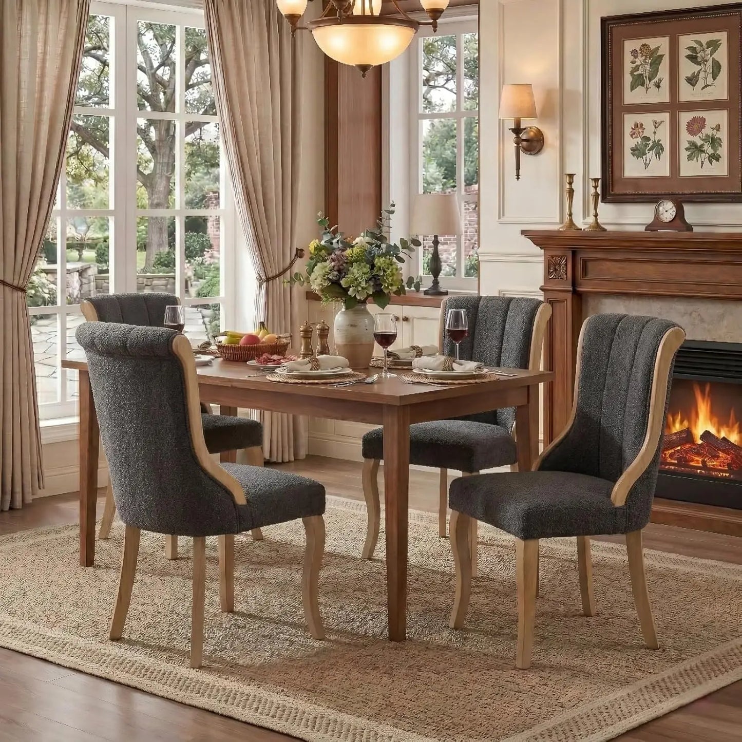 Set of 4 Modern Dining Chairs