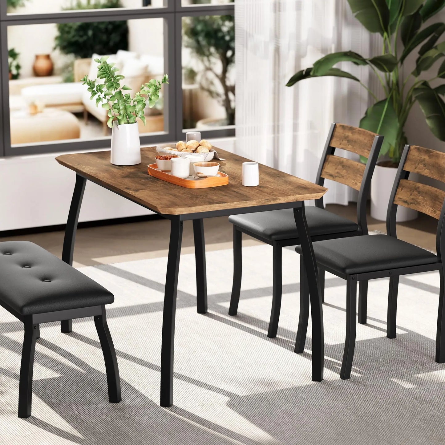 4 Piece Dining Set for Small Spaces