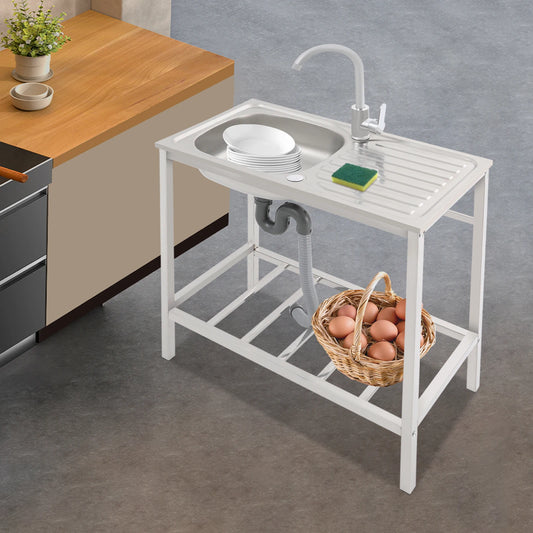 Free Standing Sink with Operation Countertop
