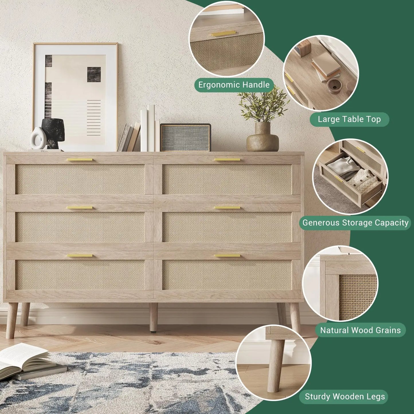 Rattan Dresser