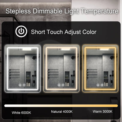 20x28 inch LED Bathroom Mirror