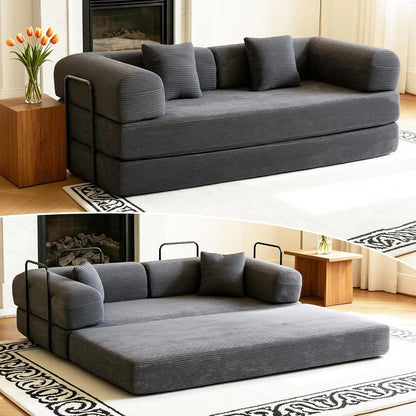 80 Inch Multi-Functional Convertible Sofa