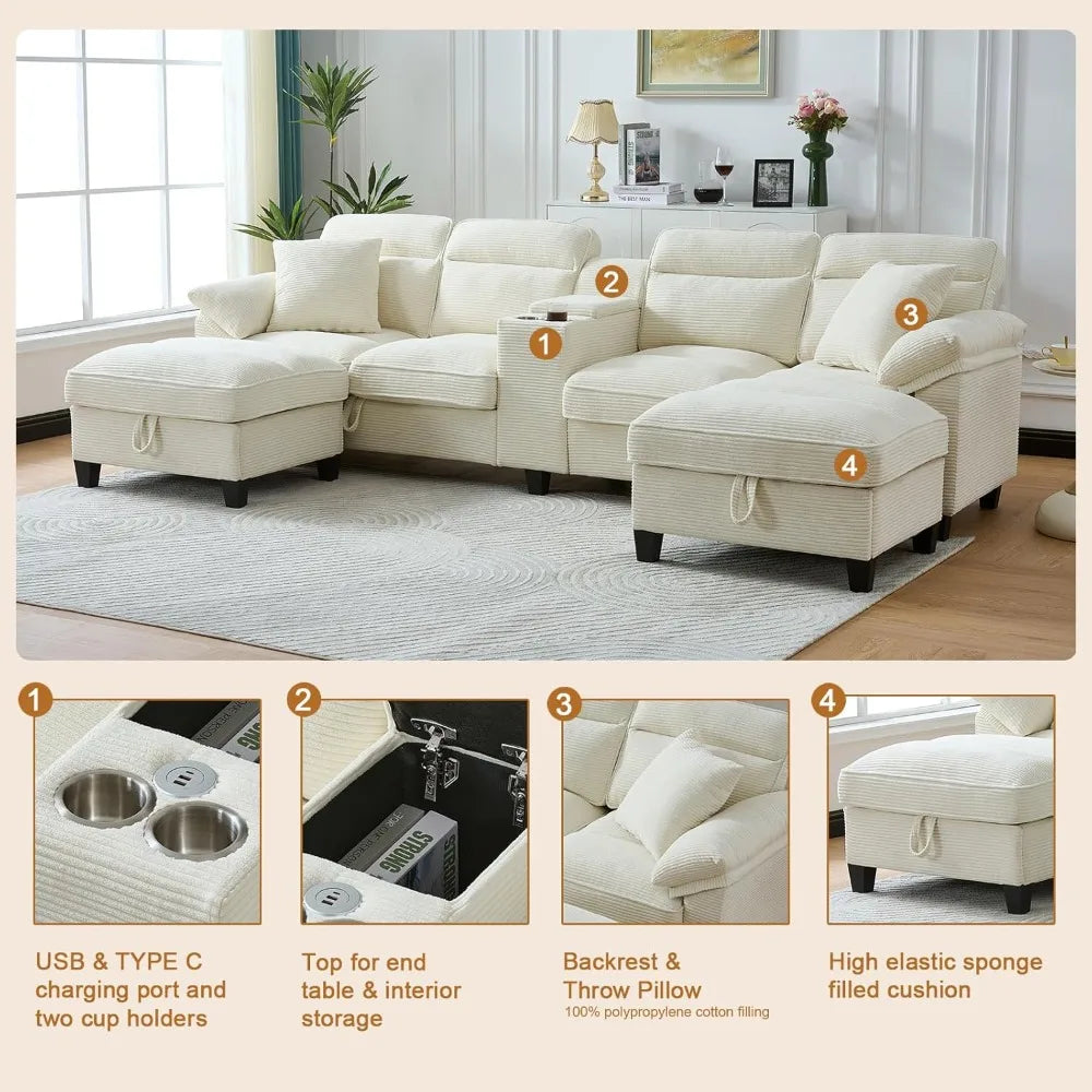 Modern Oversized Sofa