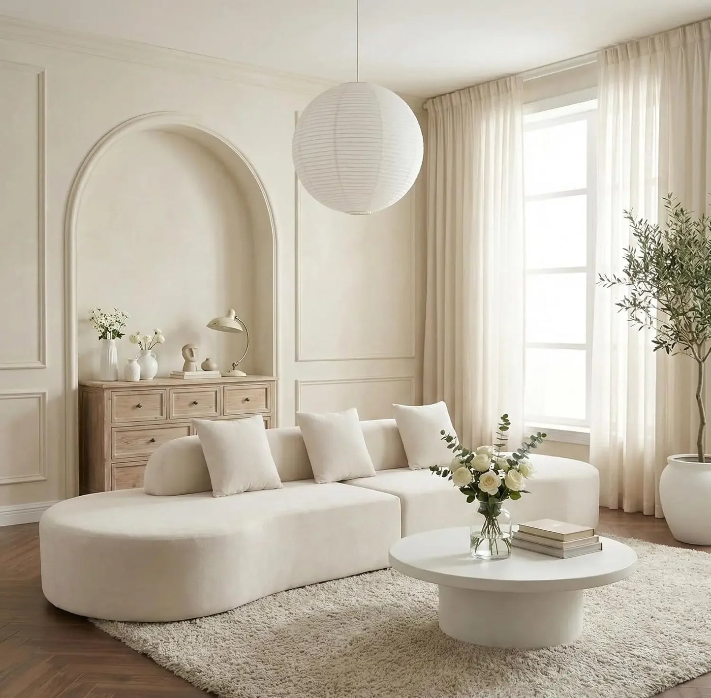 130” Boneless Sectional Sofa