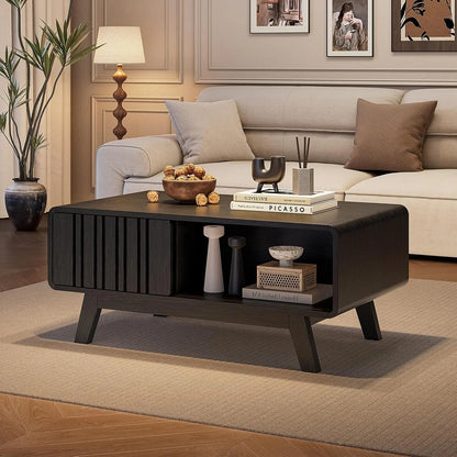 Mid Century Modern Coffee Table with Storage