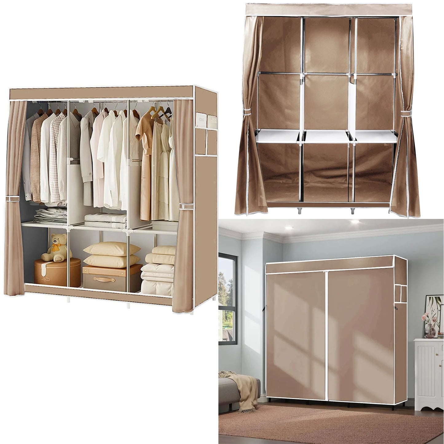 Portable Closet Wardrobe Organizer