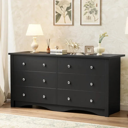6 Drawer Wood Dresser
