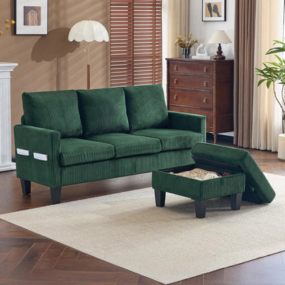 Couch with Ottoman