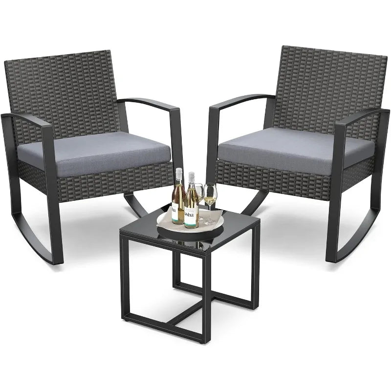 3 Piece Rocking Bistro Set