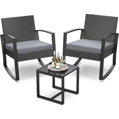 3 Piece Rocking Bistro Set
