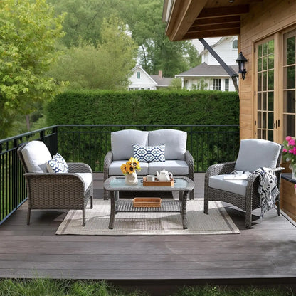 4 Piece Patio Furniture Set