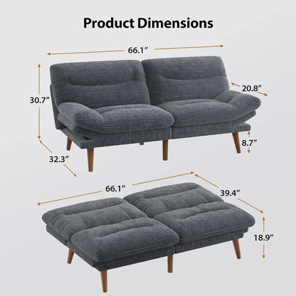 Convertible Futon Sofa Bed