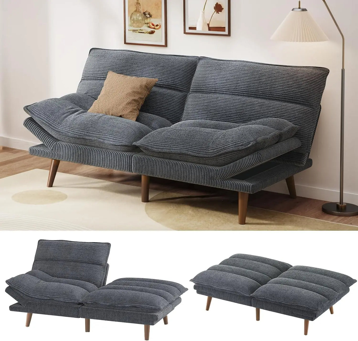 Convertible Futon Sofa Bed