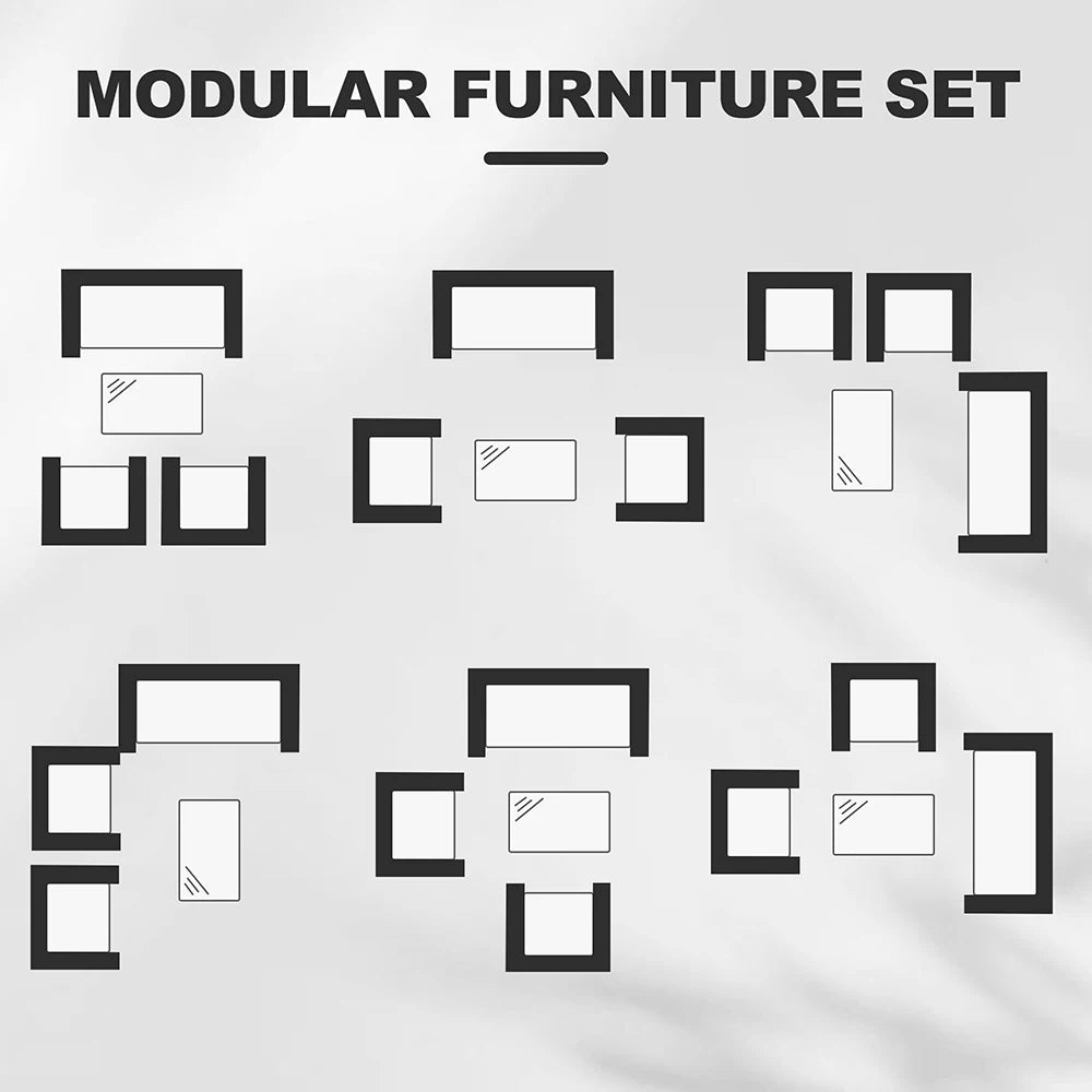 4-Piece  Rattan Patio Set