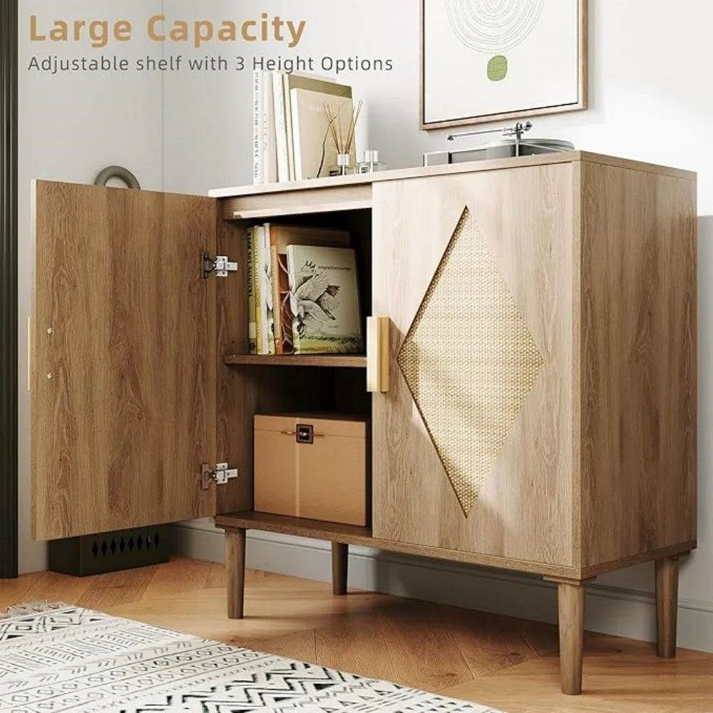Modern Rattan Sideboard
