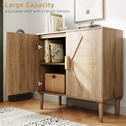Modern Rattan Sideboard