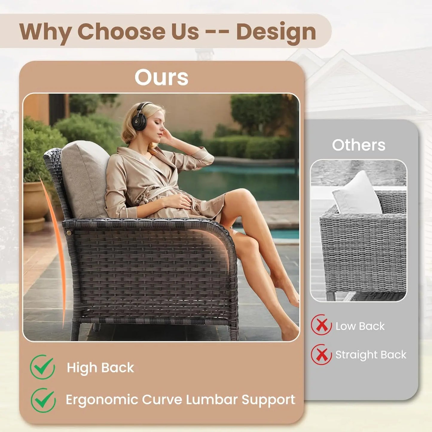 4 Piece Patio Furniture Set