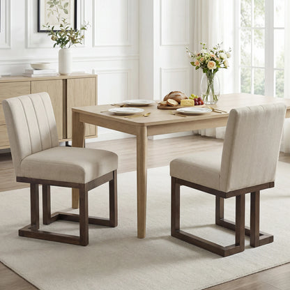 2 PCS Wooden Dining Chairs