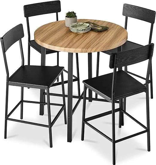 5-Piece Modern High Top Dining Set