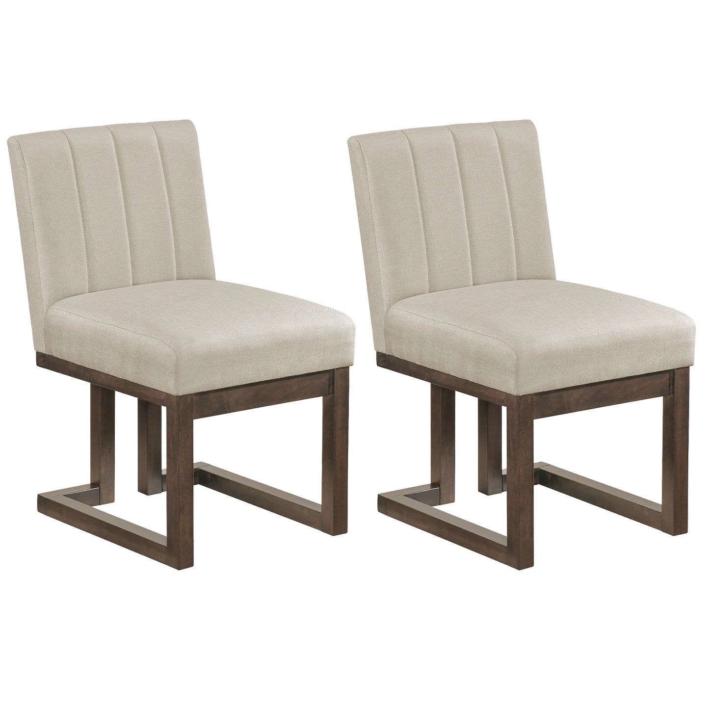 2 PCS Wooden Dining Chairs
