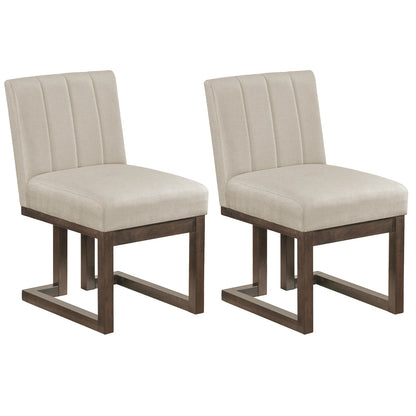 2 PCS Wooden Dining Chairs