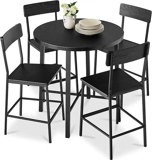 5-Piece Modern High Top Dining Set