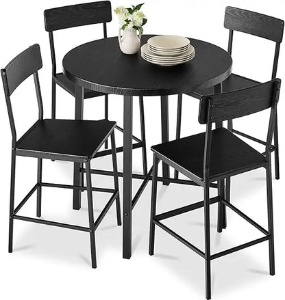 5-Piece Modern High Top Dining Set