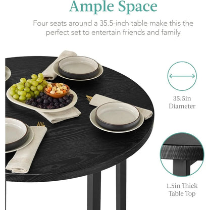 5-Piece Modern High Top Dining Set