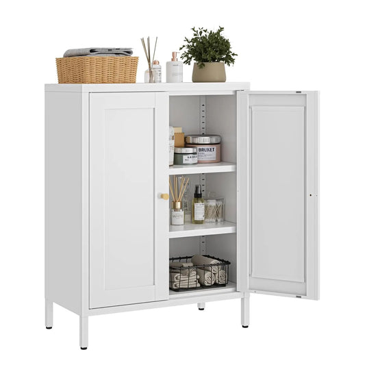 Metal Storage Cabinet with Adjustable Shelves