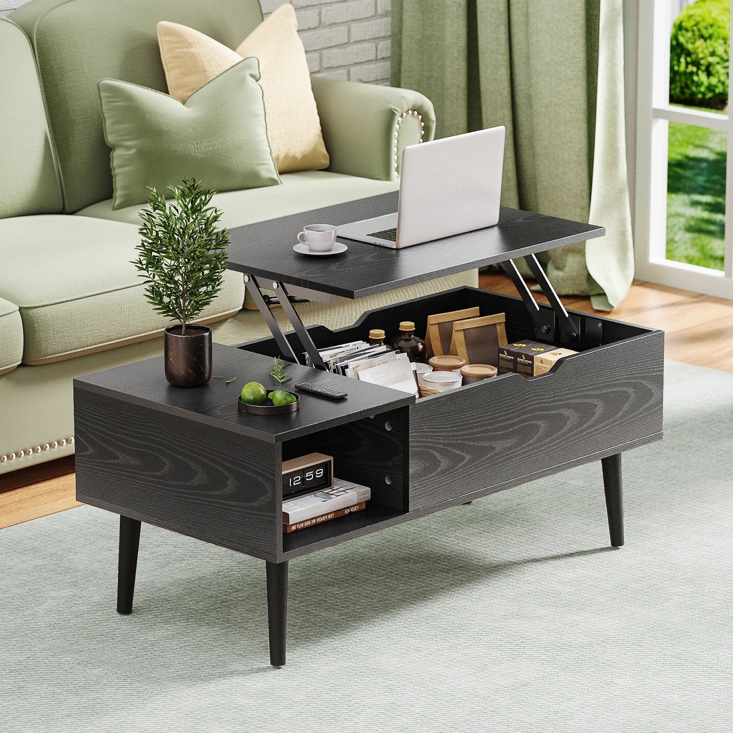 Wood Lift Top Coffee Table