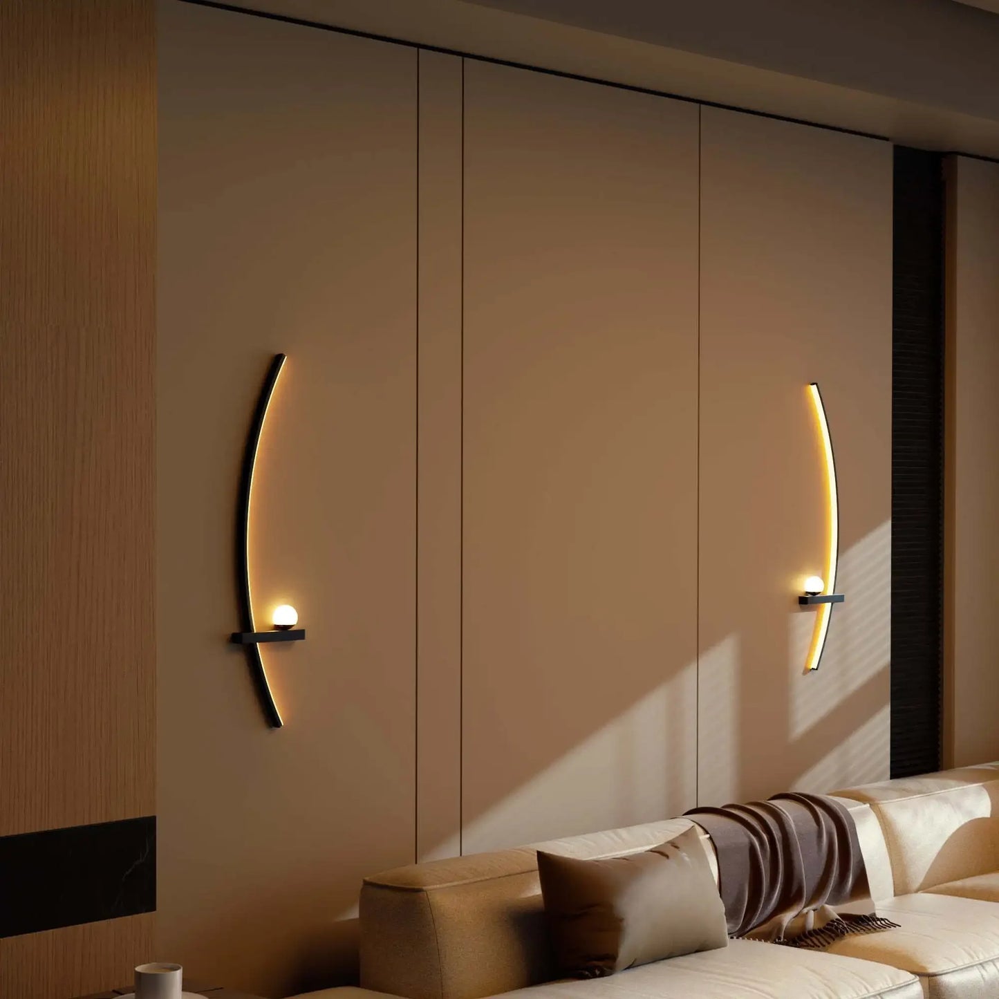 2 Modern Adjustable LED Wall Sconce's