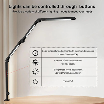 Flexible Desk Lamp with Multiple Modes
