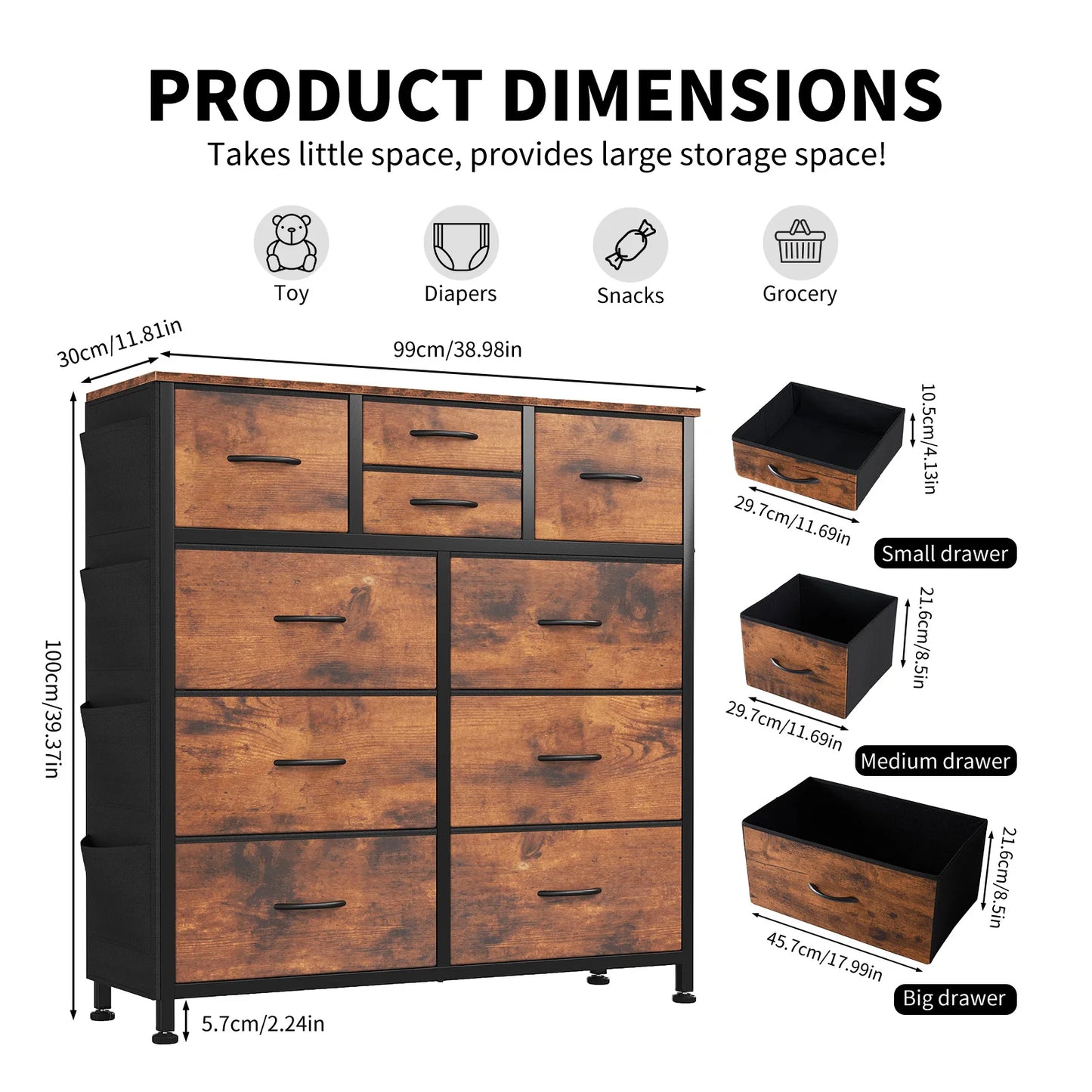10 Drawer Dresser