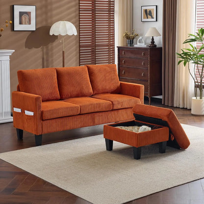 Couch with Ottoman