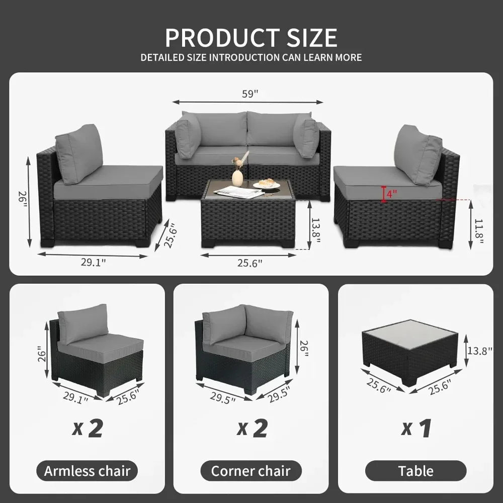 5-Piece Outdoor Furniture Set