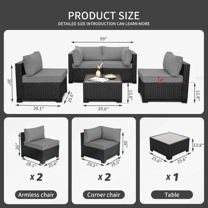 5-Piece Outdoor Furniture Set